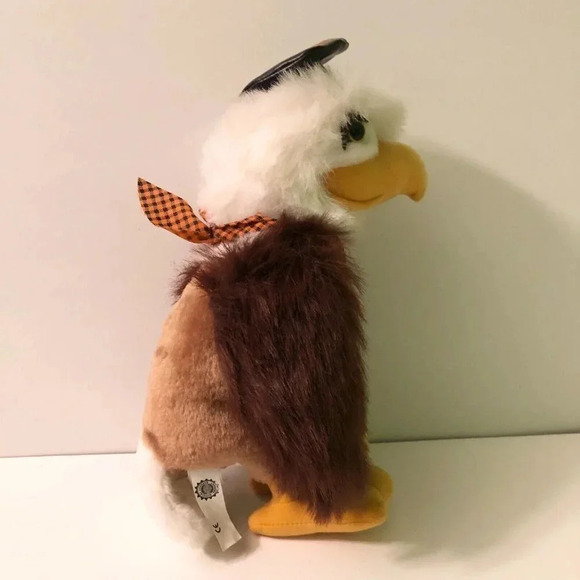 Vintage Harley Davidson Eagle Biker Hog Stuffed Animal  11 Inch Tall Plush Toy - Picture 7 of 15